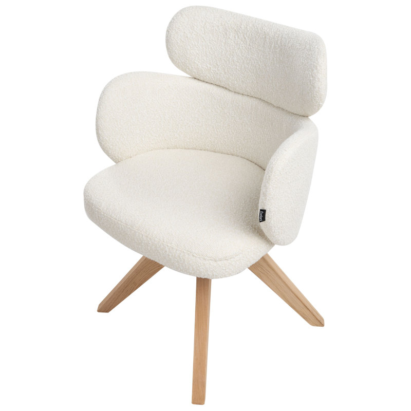 MARCY 49cm H Polyester Upholstered Armchair in Beige