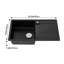 Belfry Kitchen 50mm W Single Bowl A Blend Of Quartz Sand And Resin Trough Kitchen Sink