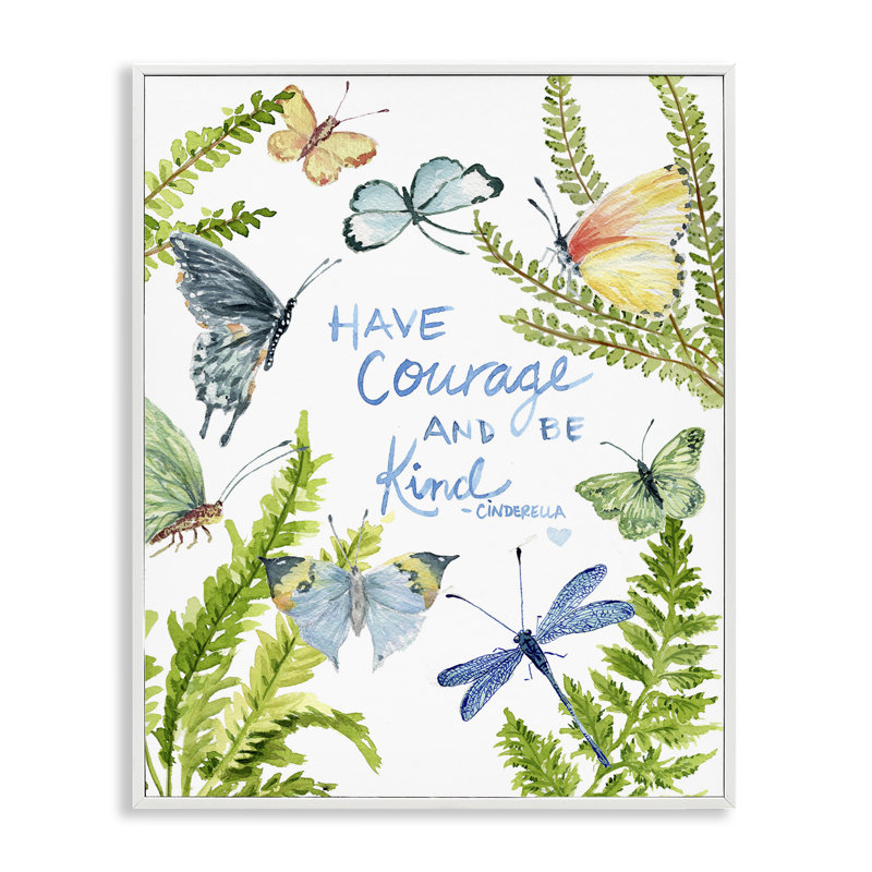 Courage et bonté, art de la giclée par Melissa Hyatt, Giclée encadrée blanc bord de mer, H 30 po x l 24 po