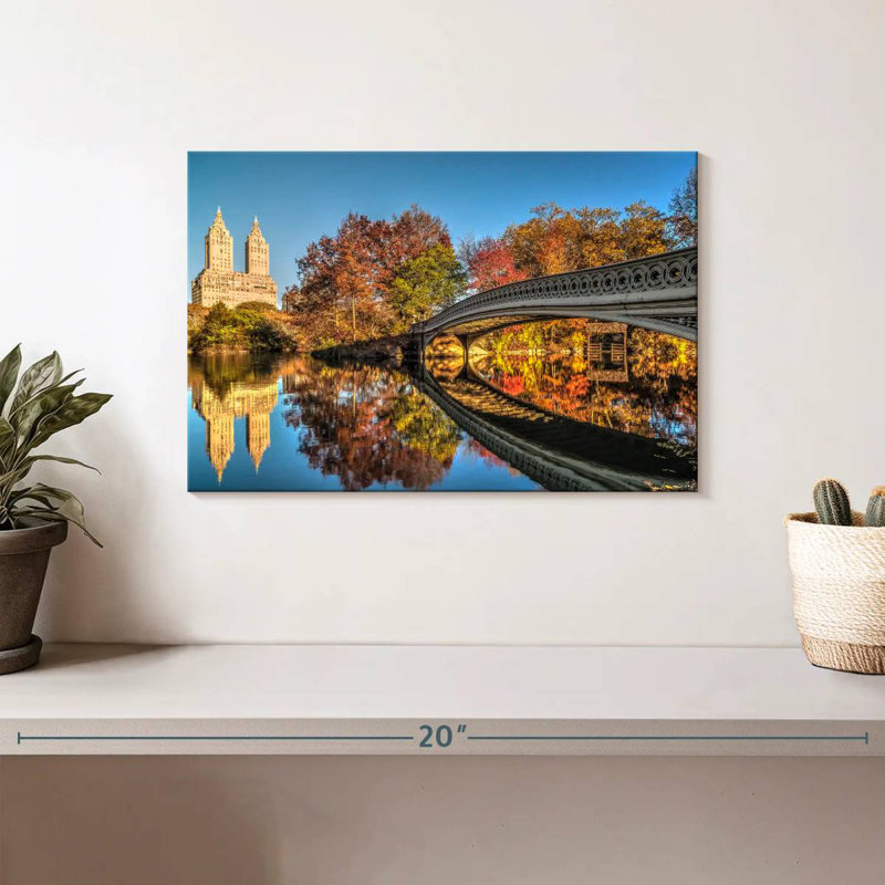 Kavia Bow Bridge Reflection, H 8 po x l 12 po