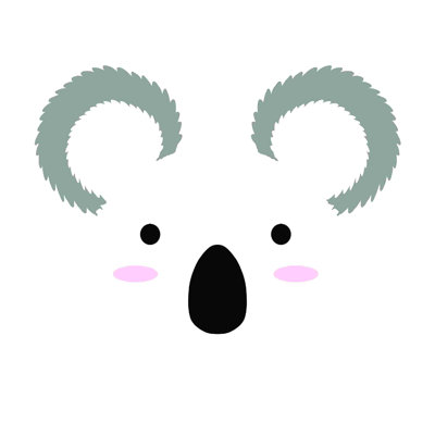 Koala Face - peinture sur toile tendue