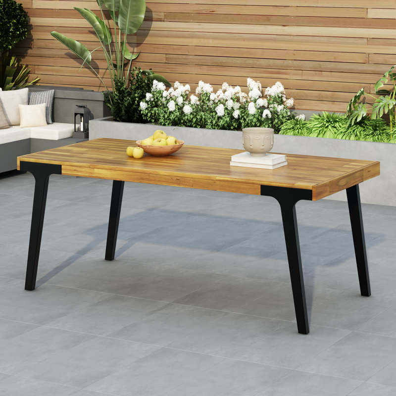 Table de salle à manger en bois pour 6 adultes