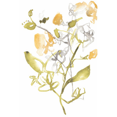Yellow And Grey Array II - Wrapped Canvas Painting