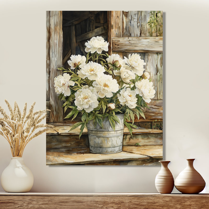 Paulette - impressions murales florales, H 32 po x l 16 po, Toile tendue, Ne s’applique pas