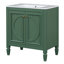 Meuble-lavabo de 30 po avec lavabo, deux portes avec tablette, charnières de porte à fermeture en douceur, style rétro-115898627