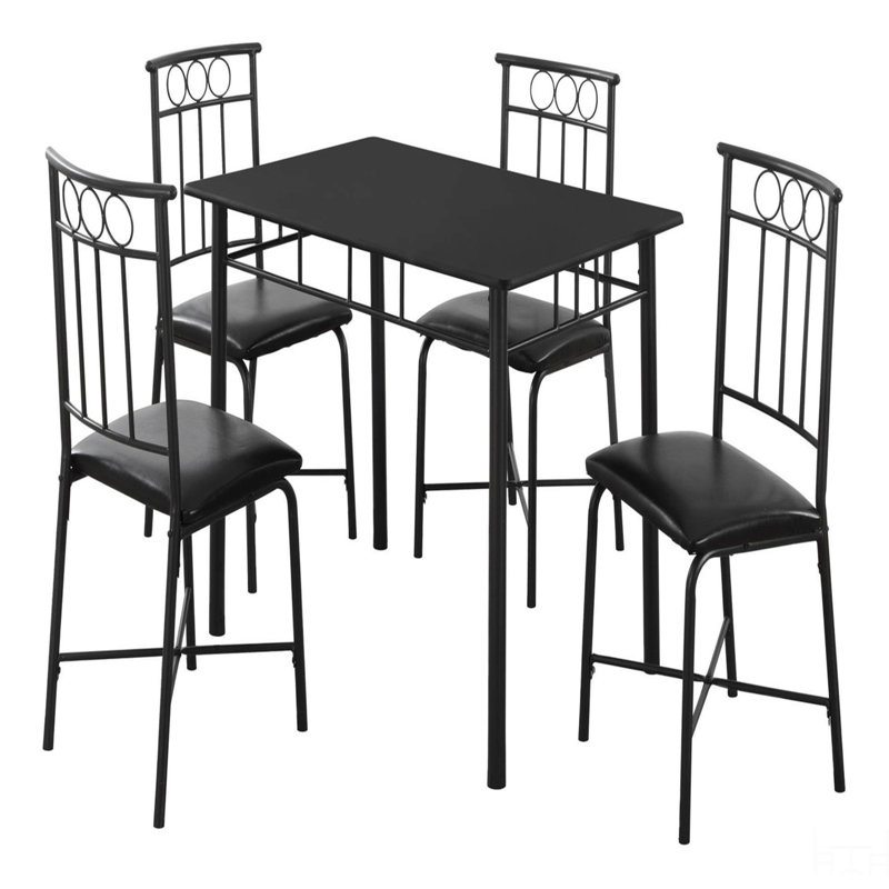Ensemble de table de salle à manger, 5 pièces, petit, 40 po rectangulaire