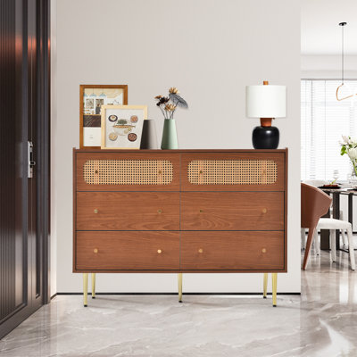 Iron 6 - Drawer Rectangle Accent Chest