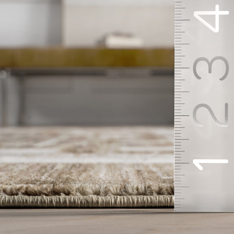 Agave Geometric Fringed Area Rug, Rectangle 5' x 7'10"