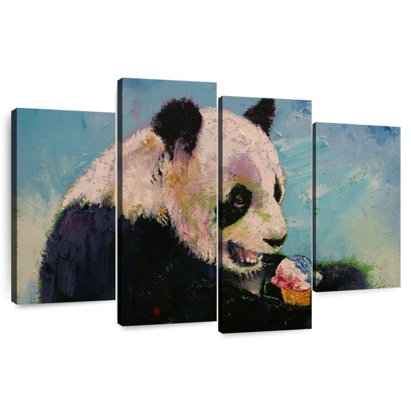 Brampt Panda Ice Cream, 42" H x 68" W
