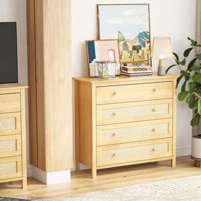 Modern Wooden Sideboard Buffet with Multiple Drawers, Versatile Console Cabinet