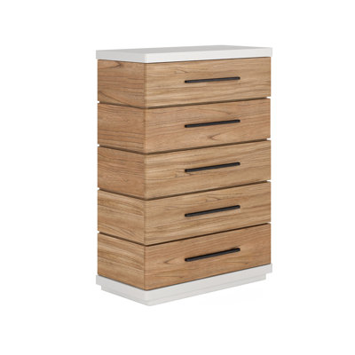 Portico Solid Wood 38 " W 5 - Drawer Dresser