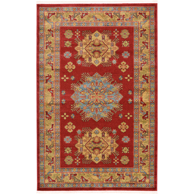 Eesi Geometric Indoor Rug, Rectangle 5'1" x 8'