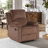 Nikodemos 34.8" Wide Contemporary Breathable Skin Friendly Microfiber Fabric Soft Padded Manual Recliner Chair-1991170565
