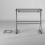 Bryanna Glass Top Metal Base Computer Desk-22494029