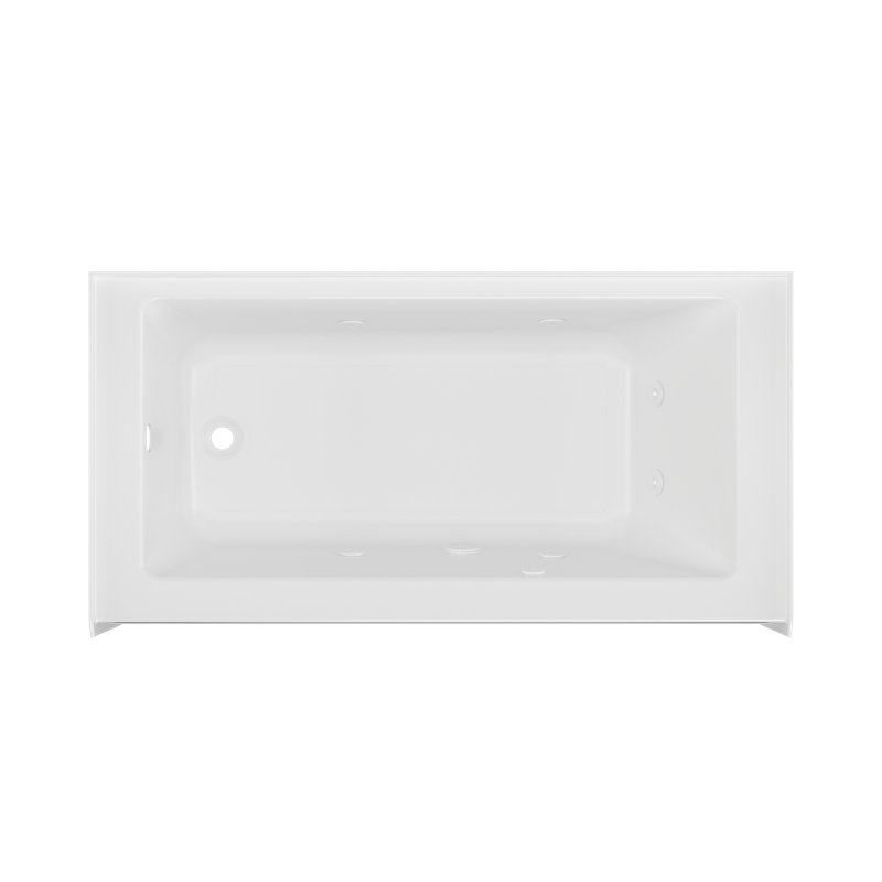 SIGNATURE® Rectangle Flat Front 6030 Skirted Whirlpool, Left, No