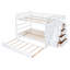 Lit superposé double au-dessus de double avec lit gigogne simple et escalier-121062744