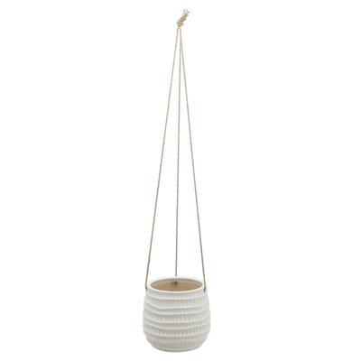 Pot à fleurs suspendu en céramique Rosaria