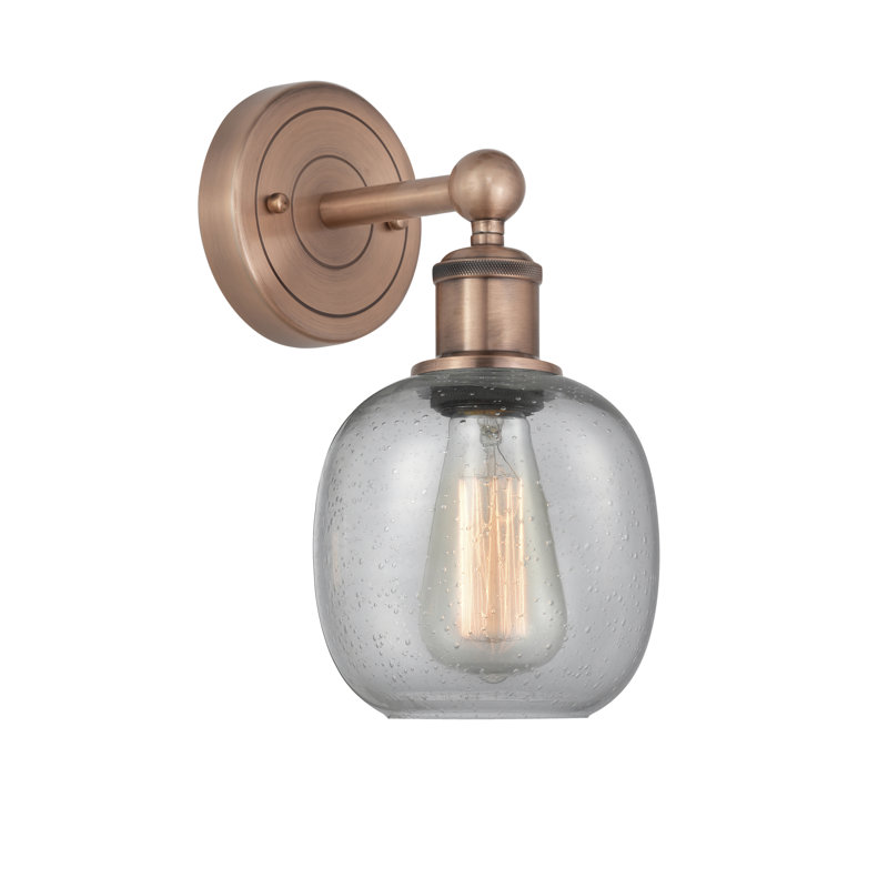 Cheraw Armed Sconce, Seedy, Antique Copper
