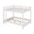 Wood Queen Size Bunk Bed With Ladder-1612624274