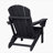 Folding Adirondack Chair with Side Table, 3-Piece Adirondack Chair Set with Wood Texture, (includes 2 Chairs and 1 Table)-2111620991