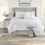 Ensembles de literie monobloc plissés en polyester, décoration intérieure moderne