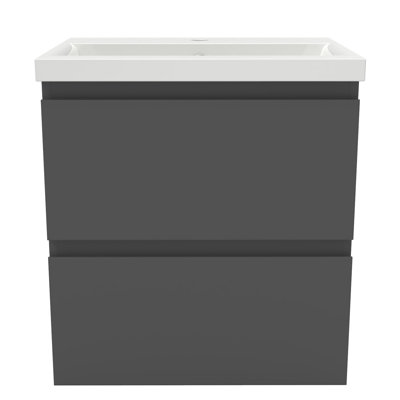 Noehmi 500mm Single Bathroom Vanity with Drop In Resin Basin