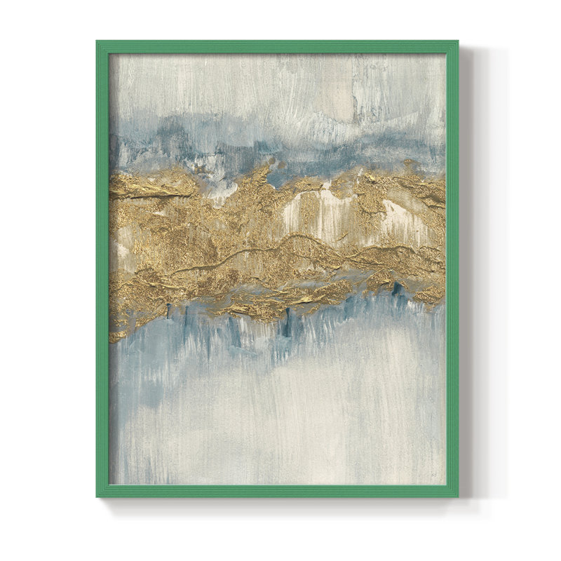 Touch of Frost I, reproduction encadrée - bois massif, Vert, H 11 po x l 9 po