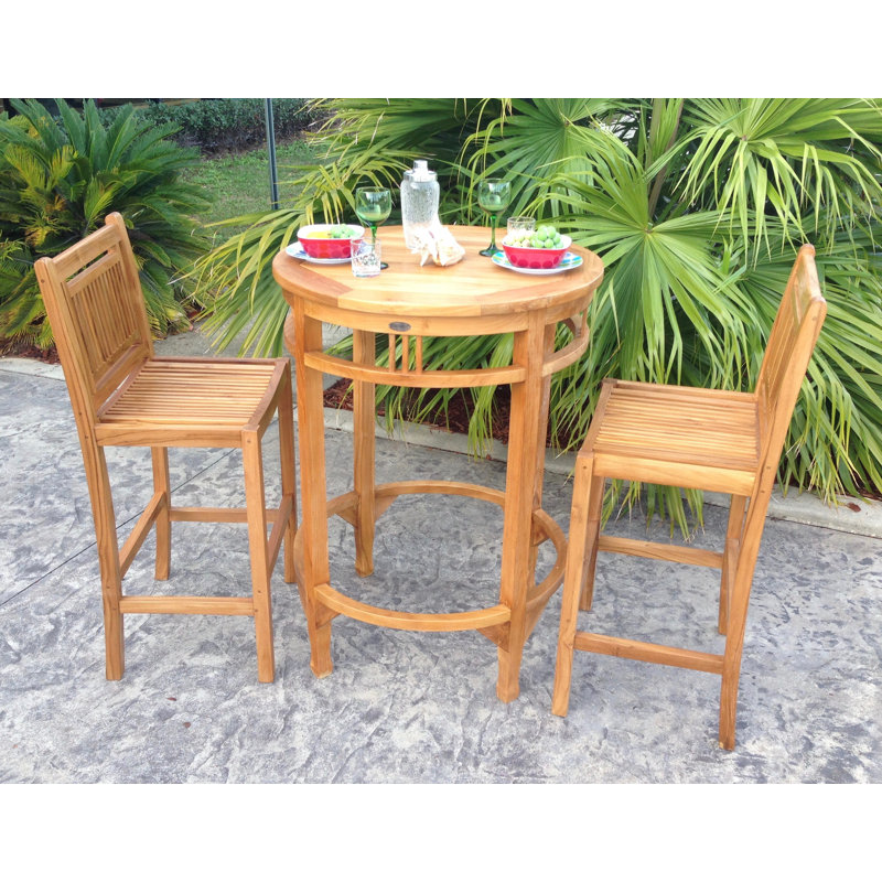 Maldives Outdoor Teak Bar Stool