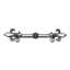 Charlemagne 4 inches c.c. pull with large Fleur De Lysin Satin-1165544005-1165544009