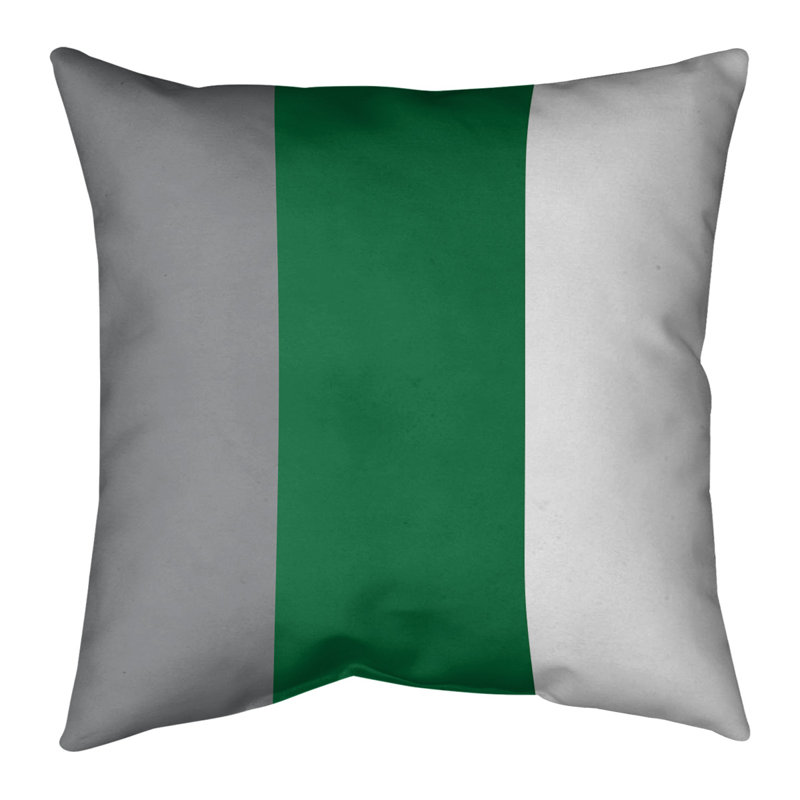 Housse de coussin, Vert, 20 po x 20 po, Sergé de coton