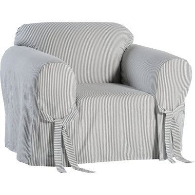 Cotton Box Cushion Armchair Slipcover