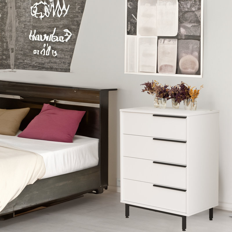 29.45'' W 4 - Drawer Dresser, White