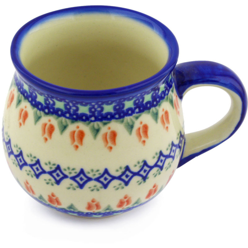 Tulips And Diamonds Stoneware Coffee Mug