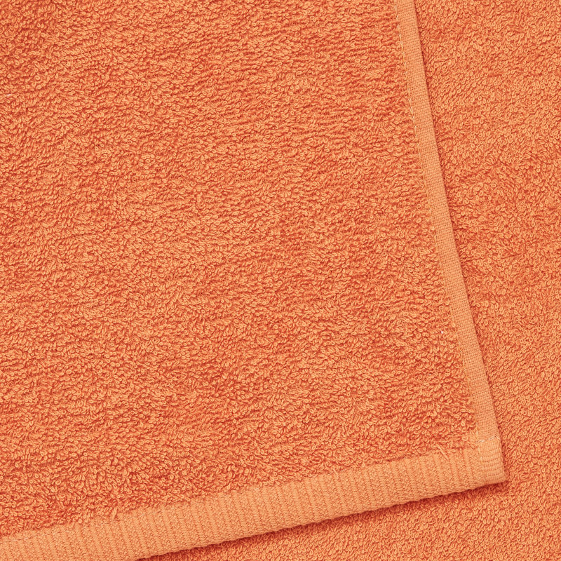 Quick Dry Cotton 8 Piece Towel Set, Orange