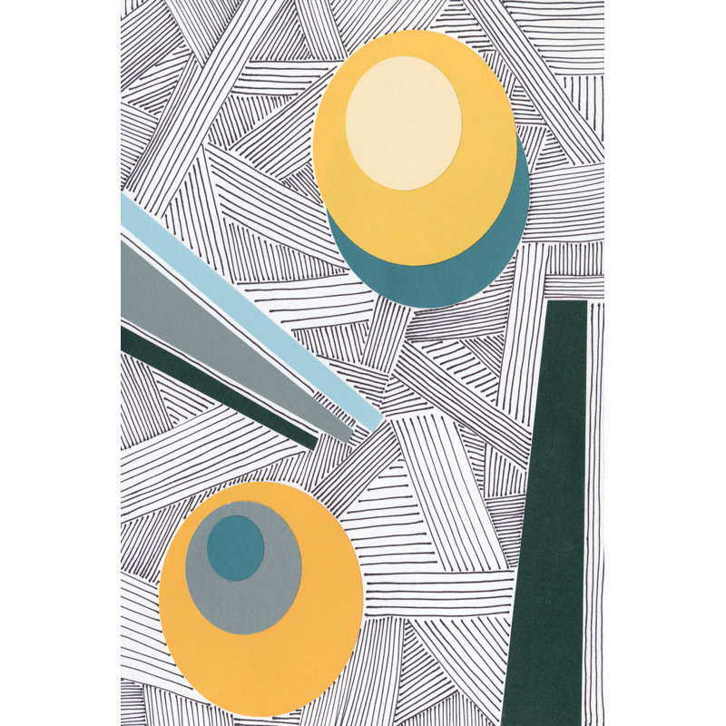 Lines And Shapes II by Regina Moore - Painting, Wrapped Canvas, 30cm H x 20cm W