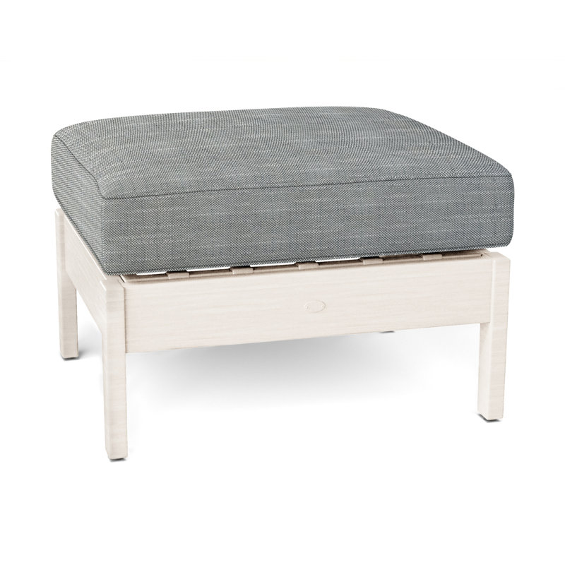 Repose-pieds Kennebunkport, InsideOut® Rollo ‑ lin argent, Welt, Craie