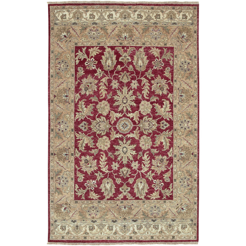 Darmstadt Wool Oriental Indoor Rug, Rectangle 9' x 13'