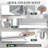 72" x 30" Stainless Steel Commercial Equipment Stand with Adjustable Undershelf, Leveling Feet and Backsplash-124248032