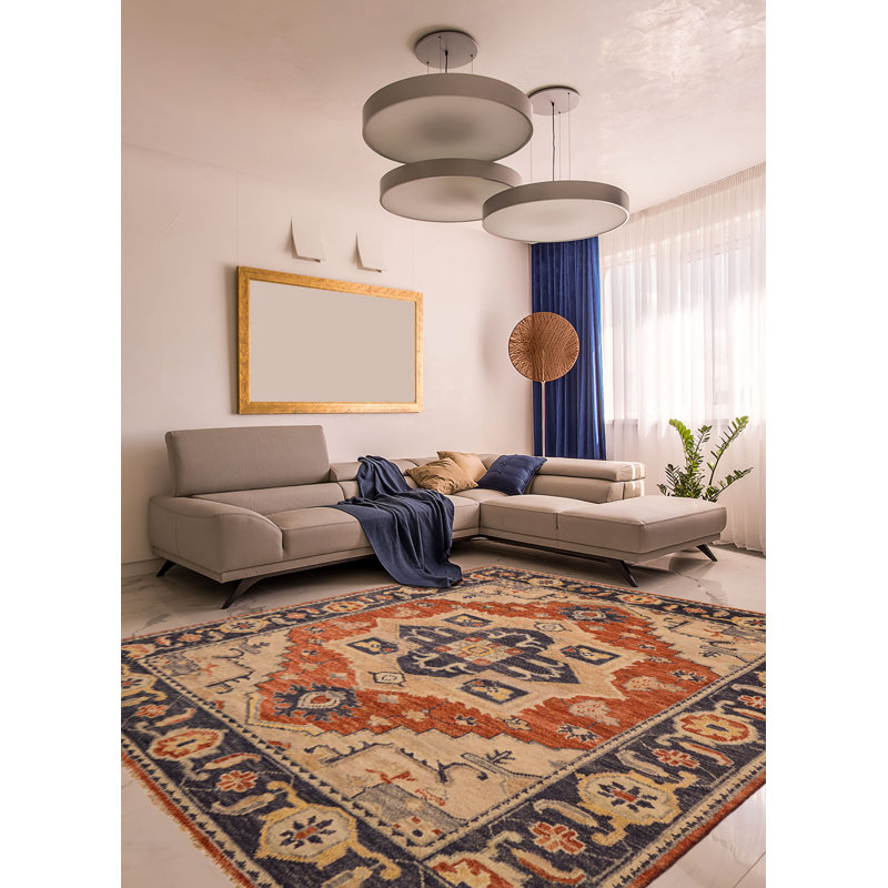 Tapis en cuivre Jules Serapi 8 pi 0 po x 9 pi 10 po
