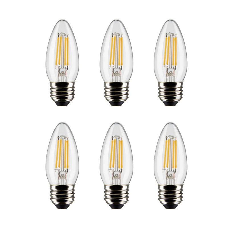 B11 LED, Dimmable Light Bulb, E26/Medium (Standard) Base, 2700K, 5.5 W, 500 Lumens