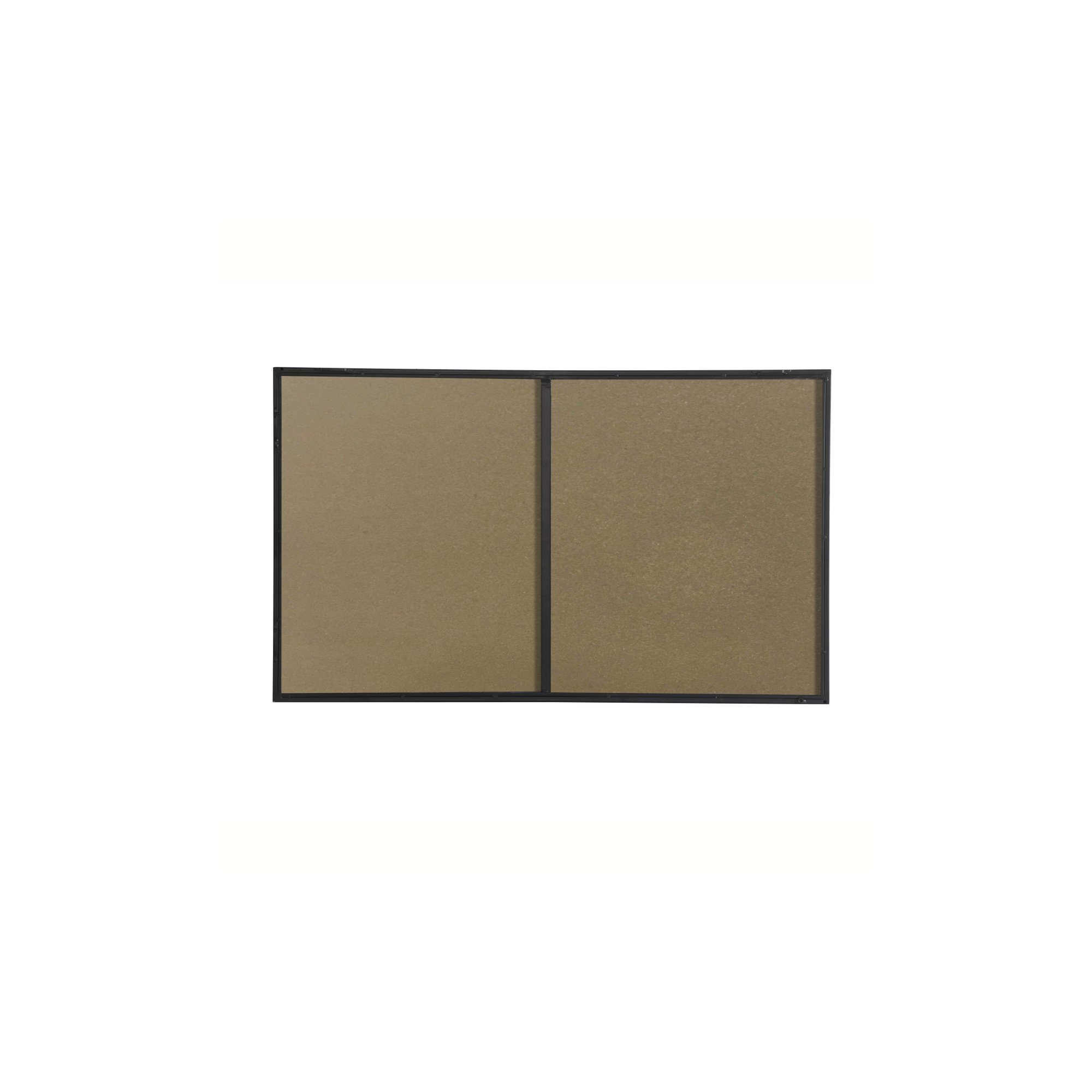 Sabine Metal Rectangle Wall Mirror, Black, 40" x 24"
