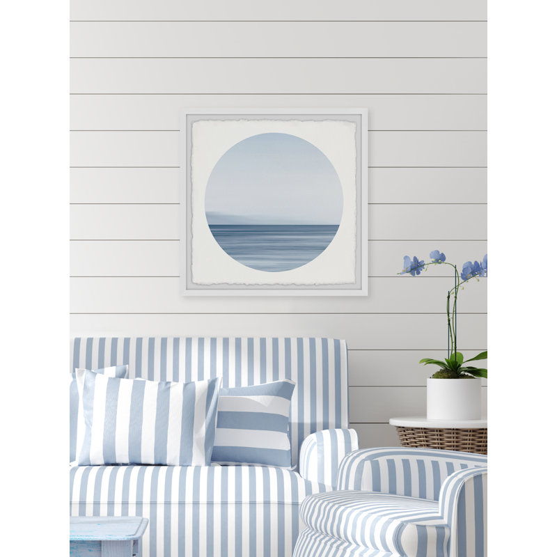 Calm Blue Ocean - Single Picture Frame Painting, 61cm H x 61cm W x 3.81cm D