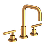 East Square Widespread Bathroom Faucet with Drain Assembly