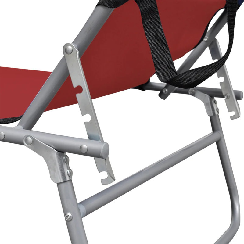 Arhaam 57.5cm Long Reclining Single Chaise, Red
