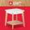 Universal Expert Remus Modern Side Square Table, Modern Oak and White