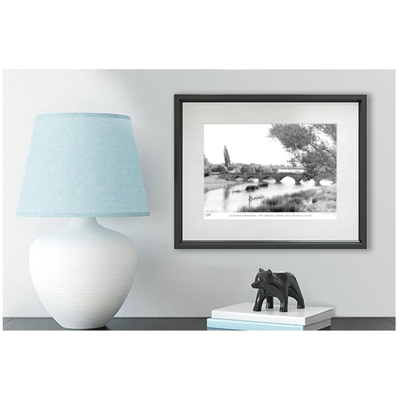 Clifton Hampden, The Bridge From The Church C1960 by Francis Frith - Single Picture Frame Print, 28cm H x 36cm W x 2.3cm D