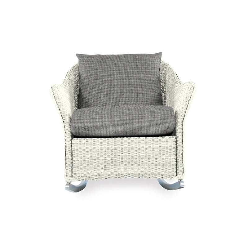 Weekend Retreat Outdoor Rocker Chair, Demo Oatmeal, Ivory