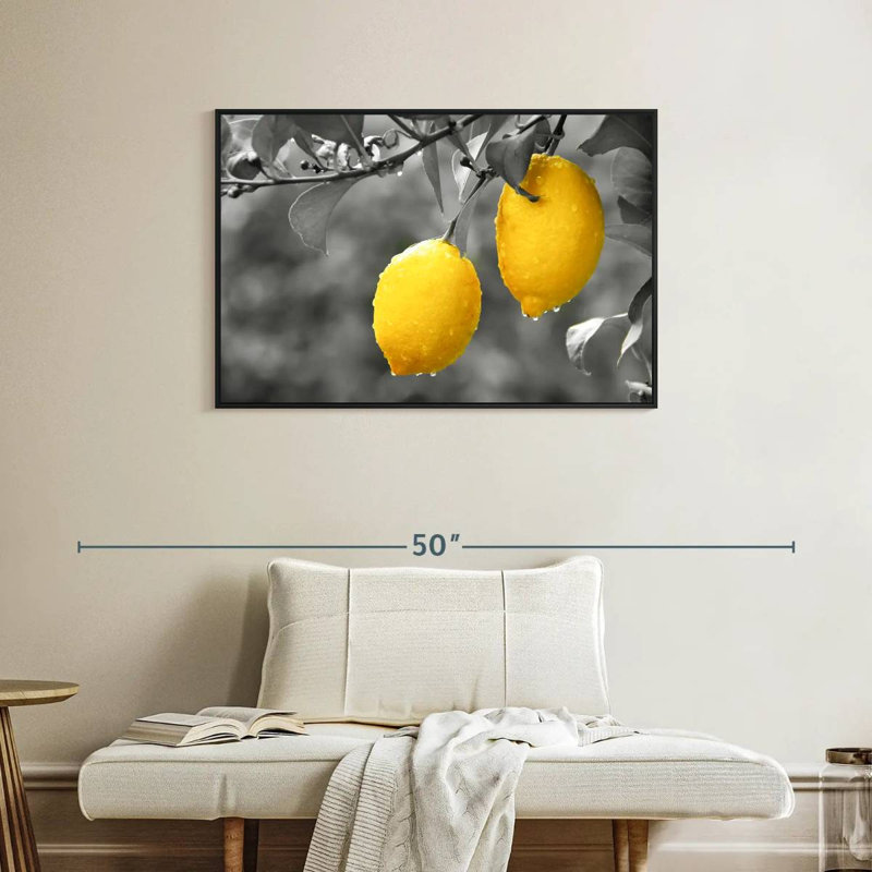 Yarlin Lemons Pop, 25" H x 37" W