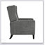 Fauteuil inclinable manuel réglable à oreilles avec table d'appoint pliable, ports de charge USB, inclinable à pression moderne et confortable pour le salon et la chambre à coucher-1375632307