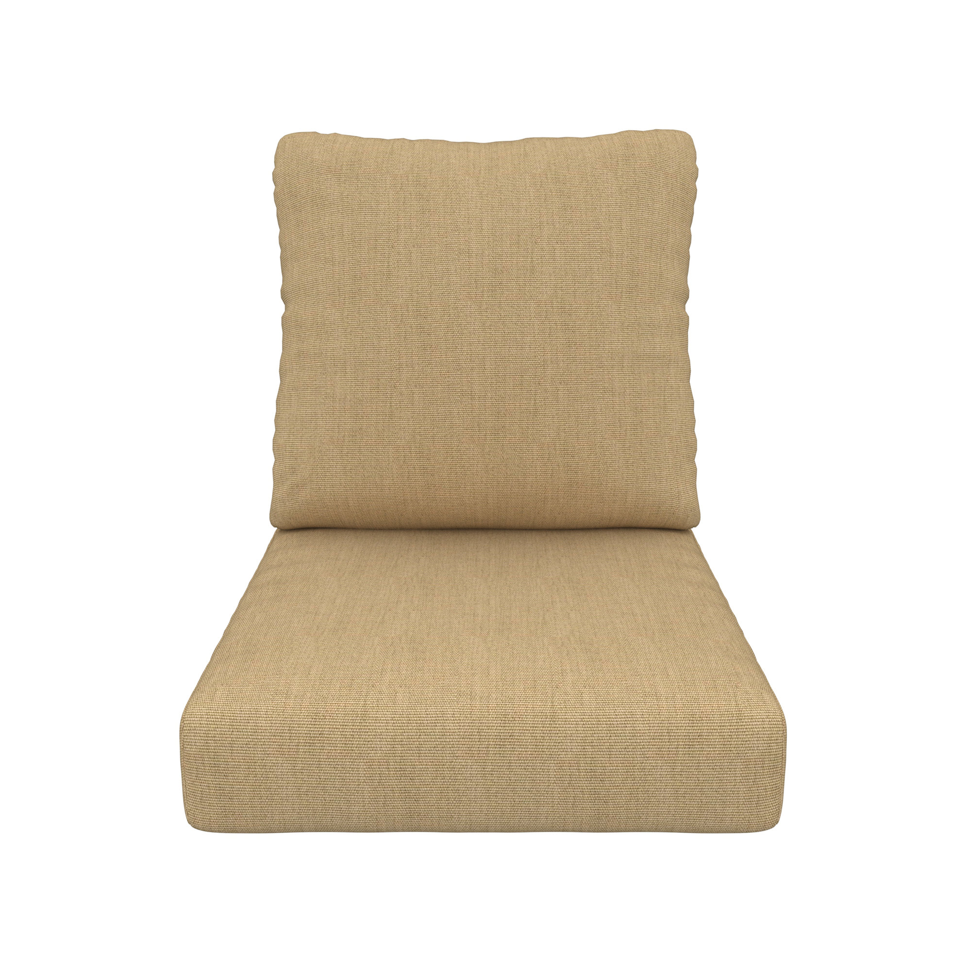 Amala Deep Seating Outdoor Sunbrella® Seat/Back Cushion, Canvas Heather Beige Sunbrella® Canvas